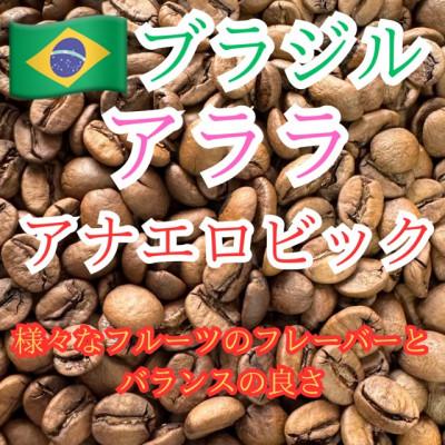 ふるさと納税 稚内市 自家焙煎珈琲　ブラジル・アララ・アナエロビック 中煎り(豆) 200g
