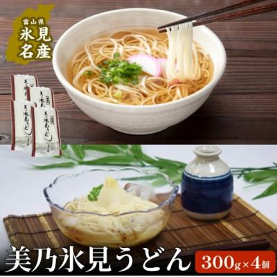 ふるさと納税 氷見市 【訳あり】 美乃氷見うどん 300g×4袋入