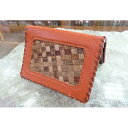 【ふるさと納税】林寿工芸舎 名刺入れ(7.5×11×1.5cmりんご樹皮加工)オレンジ　ファッション小物