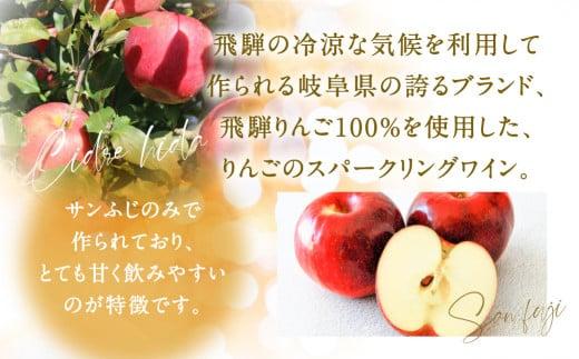 飛騨りんご お酒 シードル スパークリング スパークリングワイン 果実酒 りんご リンゴ ワイン 木戸脇果樹園 飛騨 甘口 FP002