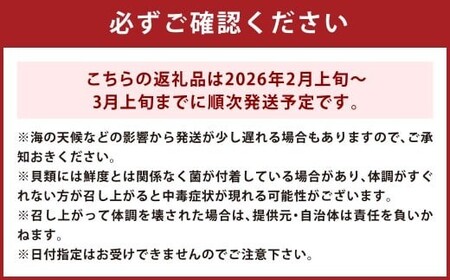 大村湾産 殻付き 小牡蠣 加熱用 Cセット 約4kg 長崎 カキ かき 冷蔵 【2026年2月上旬～3月上旬迄順次発送予定】