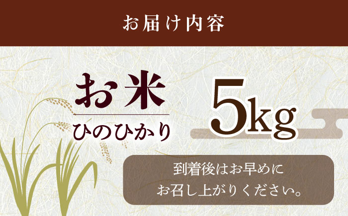 福田さんちの大村産ひのひかり5kg 大村市 一般社団法人大村市物産振興協会 [ACAB142]