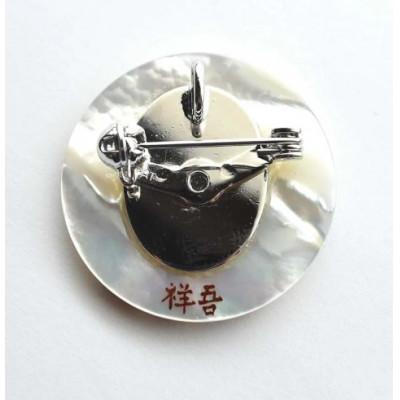 ふるさと納税 加賀市 菖蒲蒔絵 白蝶貝ブローチ |  | 03
