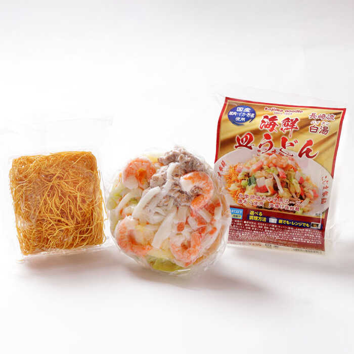 【海鮮具入】 ちゃんぽん ・ 皿うどん セット 計 12食 (各 6食 ) / 長崎ちゃんぽん 麺 スープ付 /  南島原市 〈こじま製麺〉 [SAZ009]_イメージ3