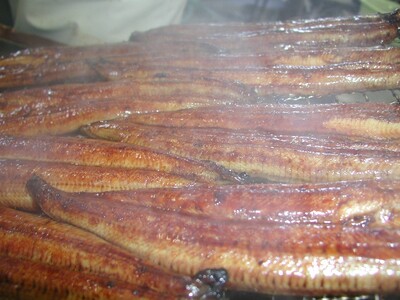 a20-445　うなぎ120ｇ長蒲焼×3、肝蒲焼100ｇ×1、たれ（山椒）、吸物セット