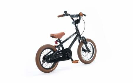 子ども自転車 14インチ 組み立て不要 子ども用 幼児用 キッズバイク キッズサイクル ブラック 黒 補助輪同梱 子供用自転車 プレゼント 自転車 誕生日 クリスマス 入学 お祝い キッズ ギフト W