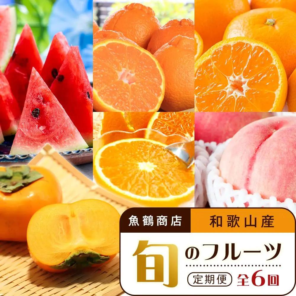 【2・4・6・8・10・12月 偶数月発送 全6回】和歌山産 旬のフルーツ お楽しみ 定期便 【魚鶴商店】【UT113】