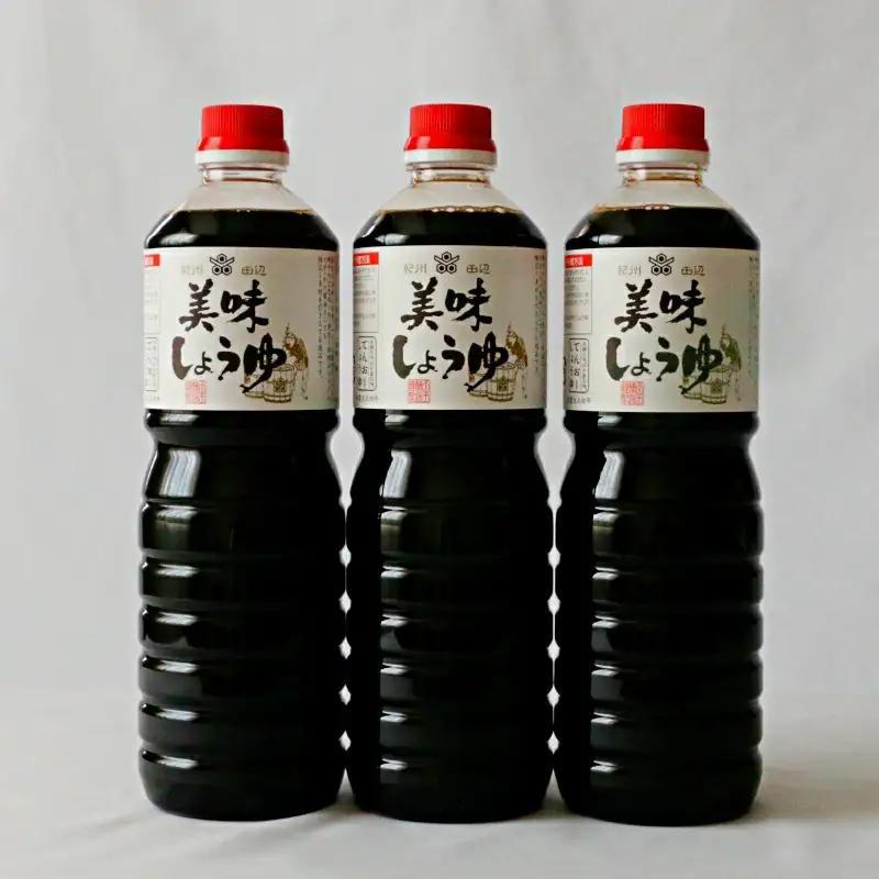 美味しょうゆ　1L×6本入り / 和歌山県 田辺市 醤油 しょう油 天然醸造 かけ醤油 こいくち醤油 【toz002-2】