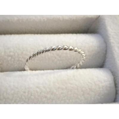 ふるさと納税 大府市 【セットで楽しむ】細スジ&ねじねじリング(シルバー) |  | 02