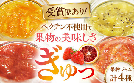 色とりどりの果物ジャム4個 みきゃん箱入り(1箱)　愛媛県大洲市/沢井青果有限会社　ジャム マーマレード フルーツ 果物 手作り[AGBN050]