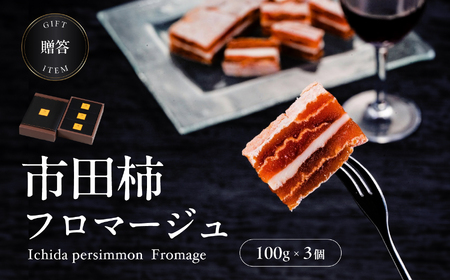 【毎月 定期便 3回】【ワイン の おつまみ にもオススメ】市田柿 フロマージュ 100g×3個 | 長野県 飯田市