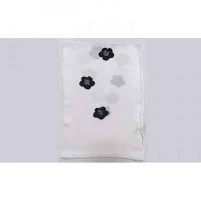 ふるさと納税 伊丹市 帯揚げ　輪出し　白地にブラック　和装 伝統技術 [54030418]