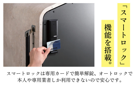 インテリジェントダスポン ハイスリム  500L 黒ZAMR仕様｜ゴミ箱 屋外 ゴミステーション 宅配ボックス