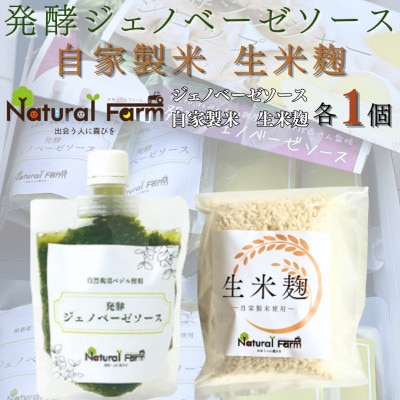 発酵ジェノベーゼソース＆生米麹　各1パックセット A0-71【配送不可地域：離島】【1619109】