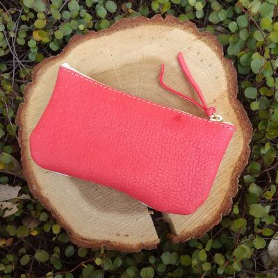 ふるさと納税 宍粟市 鹿革コレクション　生きた証　ジッパーモデル【露草×牡丹雪×紅】　AN23　 |  | 02