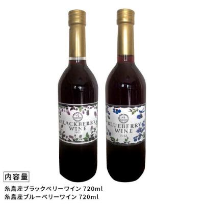 ふるさと納税 糸島市 糸島産 ブルーベリー/ブラックベリー ワイン 720ml×2種セット[AHM001] |  | 03