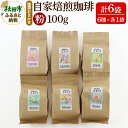 【ふるさと納税】自家焙煎珈琲 粉 100g×おまかせ6種セット 計600g