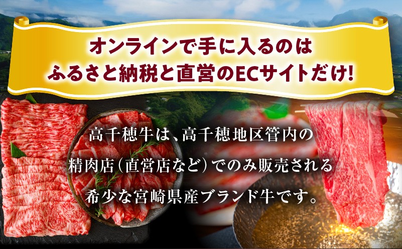 宮崎県産黒毛和牛A4等級以上 高千穂牛焼肉（ロース&上カルビ）・すき焼き用(ロース・モモ)セット 計1kg A142