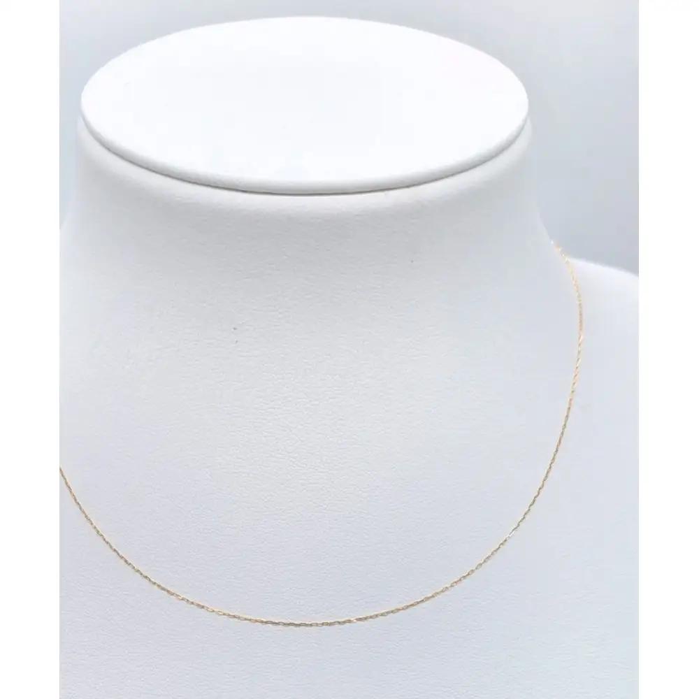 【18金イエローゴールドネックレス 小豆L0.17φ 40cm】｜ネックレス 富山市 山森製鎖 ジュエリー アクセサリー 