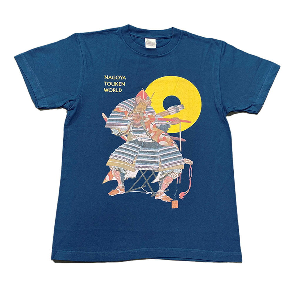 【ふるさと納税】オリジナル【加藤清正Tシャツ】ネイビー／名古屋刀剣博物館