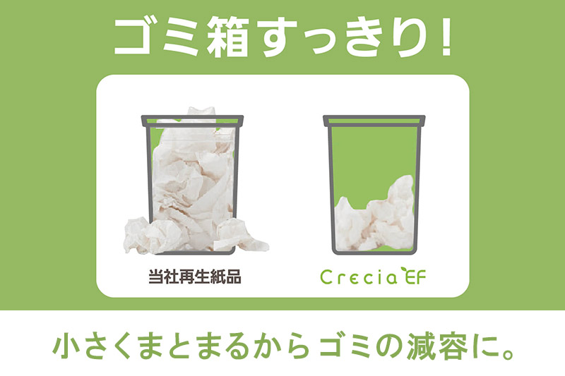 最短翌日発送《6ヶ月ごとに2回お届け》定期便 ハンドタオル クレシアEF ソフトタイプ200 スリムEX 2枚重ね 200組(400枚)×36パック