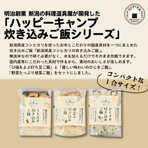 J45_01　セキカワのおうちキャンプ飯ファミリーセット【 キャンプ アウトドア 炊き込みご飯 米 フリーズドライ アルファ米 柚子塩 レトルト 水 時短 保存食 備蓄食 防災 セキカワカナモノ 】