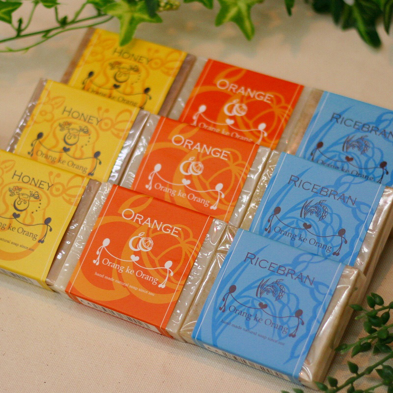 【スピード発送】無添加 手作り石鹸 しっとり贅沢セット 洗い上がりが瑞々しい素肌に（各80g×9個）【天然由来成分 100% 安心 石けん専門店 オラン・ク・オラン】 099H3754