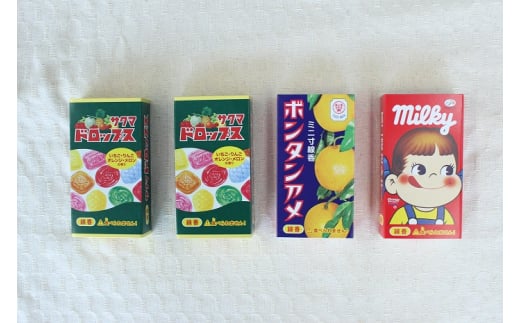 コラボ線香セット （ミルキー・サクマドロップス・ボンタンアメ） / 線香 せんこう レトロ パッケージ お香 香り 神仏用 神棚 仏壇 玄関 アロマ お参り 進物 ギフト 香典 かわいい / 亀山市 / カメヤマ株式会社[AMAC010]