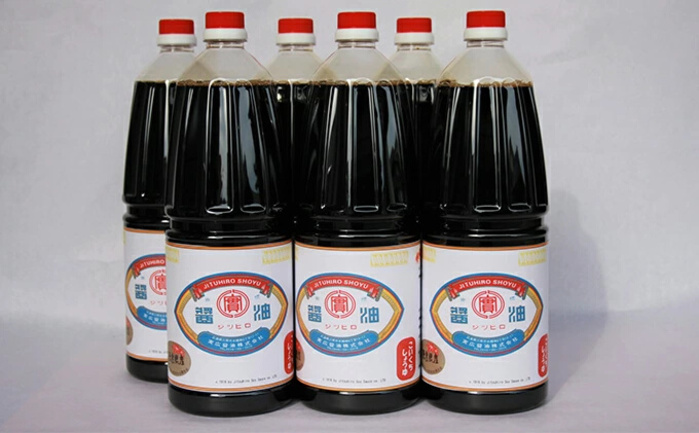 昔ながらのこだわりしょうゆ 濃口醤油 1.8L×6本 三原市 実広醤油 調味料 しょうゆ セット 007008