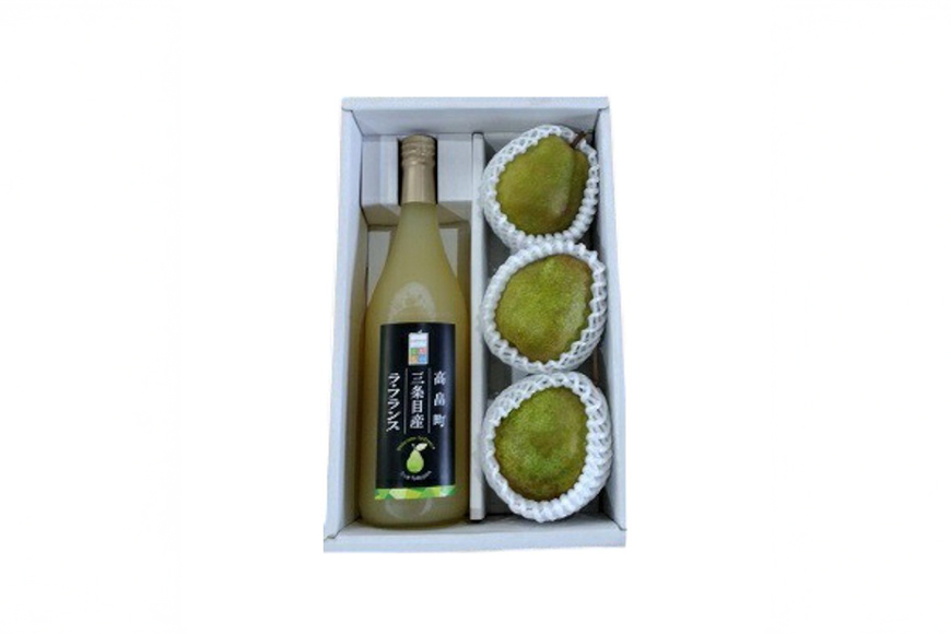 
            【期間限定発送】 詰め合わせ 高畠町産 ラ・フランス 3玉 ジュース 720ml 1本 セット [JA山形おきたま 山形県 高畠町 tk06ays870000] 詰め合わせ 梨 洋梨 果物 くだもの フルーツ 飲み物
          