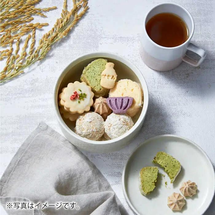 【波佐見焼】波佐見 陶箱クッキー プリーツ柄 くすみホワイト【HASAMI COOKIES STORE】[UE13] 波佐見焼