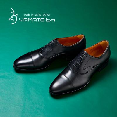ふるさと納税 大和郡山市 ヤマトイズム 27.0cm ブラック 牛革 ビジネスシューズ 紳士靴 YAP100