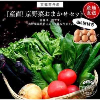 ふるさと納税 京都府 【産地直送】旬のお野菜詰め合わせ 京野菜セット6〜8種類 平飼いたまご 6個付き