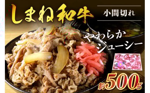 神話の国島根が誇る逸品 しまね和牛 小間切れ 肉 牛肉 和牛 国産牛 黒毛和牛 【057_1307】