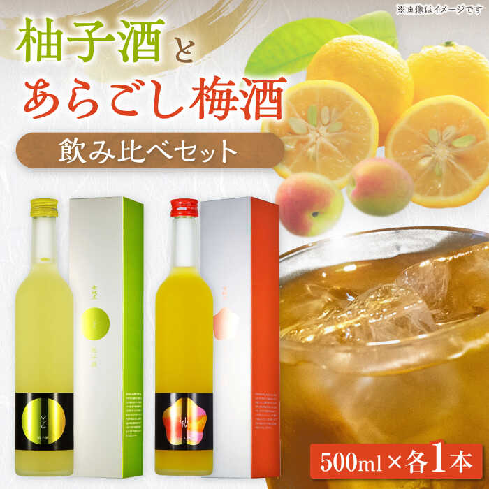 【ふるさと納税】女城主 柚子酒と梅酒（各500ml）セット / 果実酒 ゆず酒 飲み比べ お酒 / 恵那市 / 岩村醸造[AUAK001]
