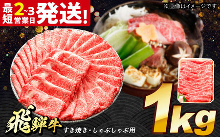 飛騨牛 すき焼き しゃぶしゃぶ両用 1kg 多治見市 / 養老ミート 冷凍 モモ 肩 赤身 あっさり 和牛 ギフト[THG006]