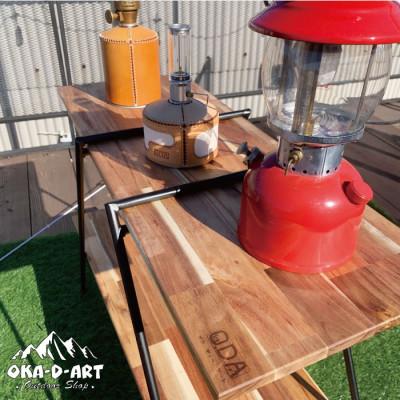 ふるさと納税 岡崎市 oka-d-art (ロゴレーザー刻印入り) アウトドア アイアンラック 2段タイプ |  | 03