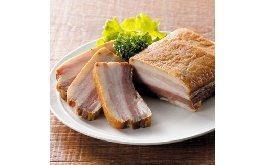 【定期便】子供に食べさせたい無添加ベーコン＆ハム＆パンチェッタ吊焼きB　全３回_イメージ4
