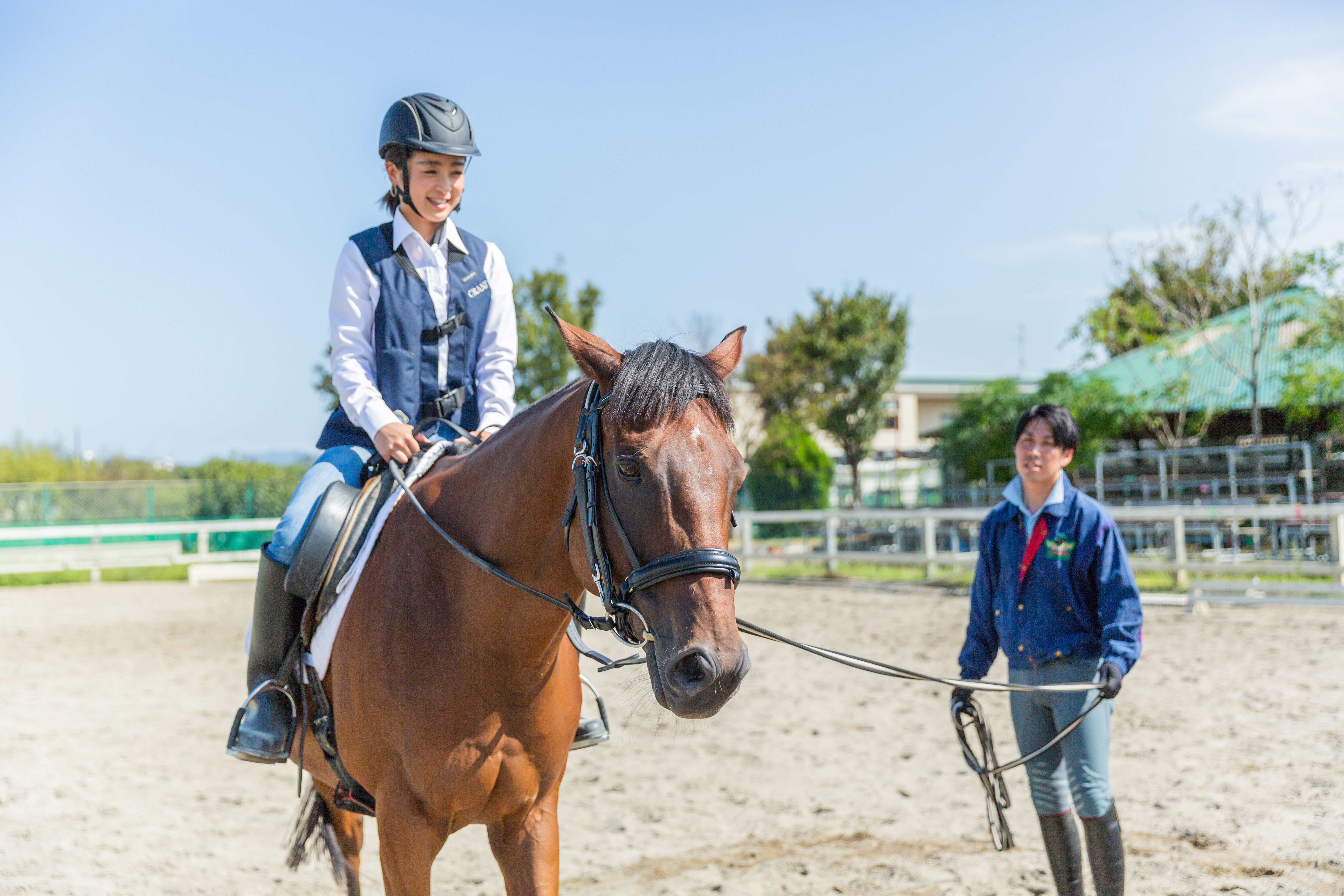 
                  【平日限定】乗馬レッスン10回コース（3日）＋テキストプレゼント｜乗馬体験 馬 初心者 癒し ヒーリング アニマルセラピー 神奈川 秦野
                