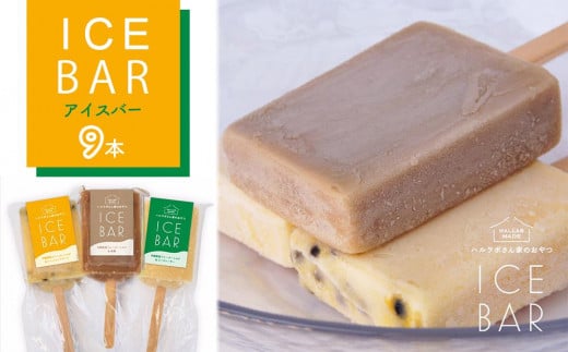 
アイスバー9本セット｜アソート アイスクリーム アイスバー お菓子 パッションフルーツ 黒糖 シークワーサー ミルク フレーバー 沖縄
