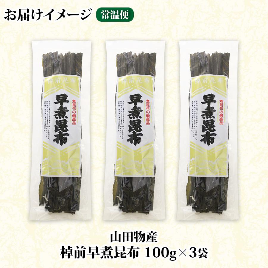 ふるさと納税 釧路町 北海道釧路町産昆布3袋セット  山田物産の天然棹前早煮昆布 100g×3袋 |  | 02