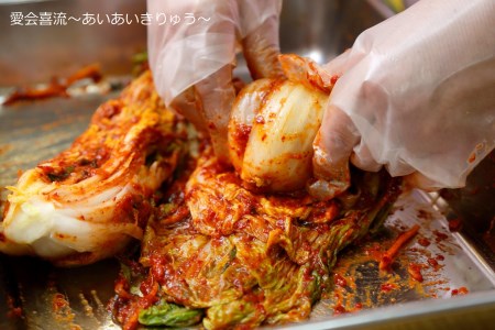 白菜（甘口・辛口）キムチ2種類セット_キムチ 甘口 辛口 2種類セット 各340g 白菜 うま極辛キムチ あまあまキムチ ヤンニョム ミネラル 石垣の塩 健康促進 整腸作用 免疫力 酒の肴 おつまみ 