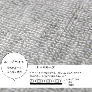 カーペット 日本製 防音 厚手 防ダニ プレミアムループ 261×352cm 江戸間 6畳用 グレー【1548351】