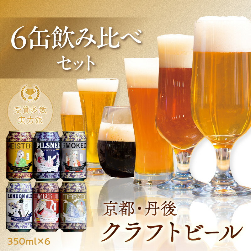 【ふるさと納税】受賞多数の実力派／高レビュー★ 京都 丹後のクラフトビール 6缶セット TANGO KINGDOM Beer 6種 （350ml×6本） ビール クラフトビール 地ビール ご当地ビール 6缶 缶ビール 金賞 受賞 コンテスト ふるさと納税 クラフトビール ふるさと納税 ビール