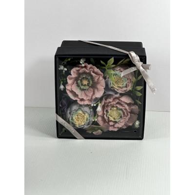 ふるさと納税 直方市 漆喰の花ラコッタ「ボックスアレンジ」ブラック |  | 01