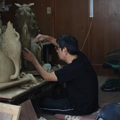 ふるさと納税 与那原町 屋根用シーサー1体(シン韋駄天) |  | 03