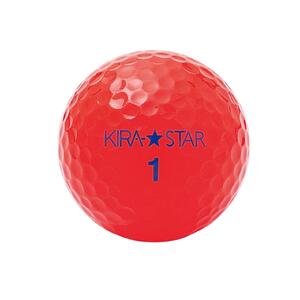 ゴルフボール  KIRA STAR 12球入 1ダース【カラー：レッド】 さぬき市