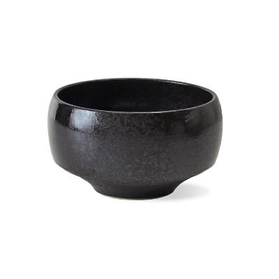 ふるさと納税 長崎県 【波佐見焼】φ11.5cmの小ぶりな抹茶碗・旅茶碗　侘黒【西海陶器】1 18172