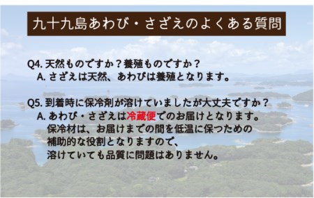 【レビュー★5.0】九十九島  活あわび800g･さざえ800g セット 生食可！【総計1.6kg】【つくも】 あわび 九十九島あわび 活あわび 人気あわび 高評価あわび あわびおすすめ 贈答あわび 