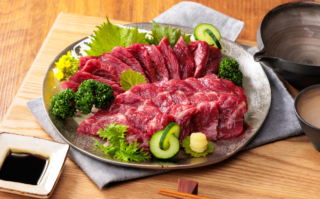 
            熊本肥育 上赤身 馬刺し セット 約500g（約50g×10パック） 肉 馬肉 馬刺 馬 熊本県 水上村
          